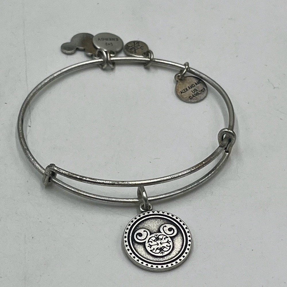 Alex and Ani Disney Parks Mickey Mouse Filigree‎ Silver Bracelet